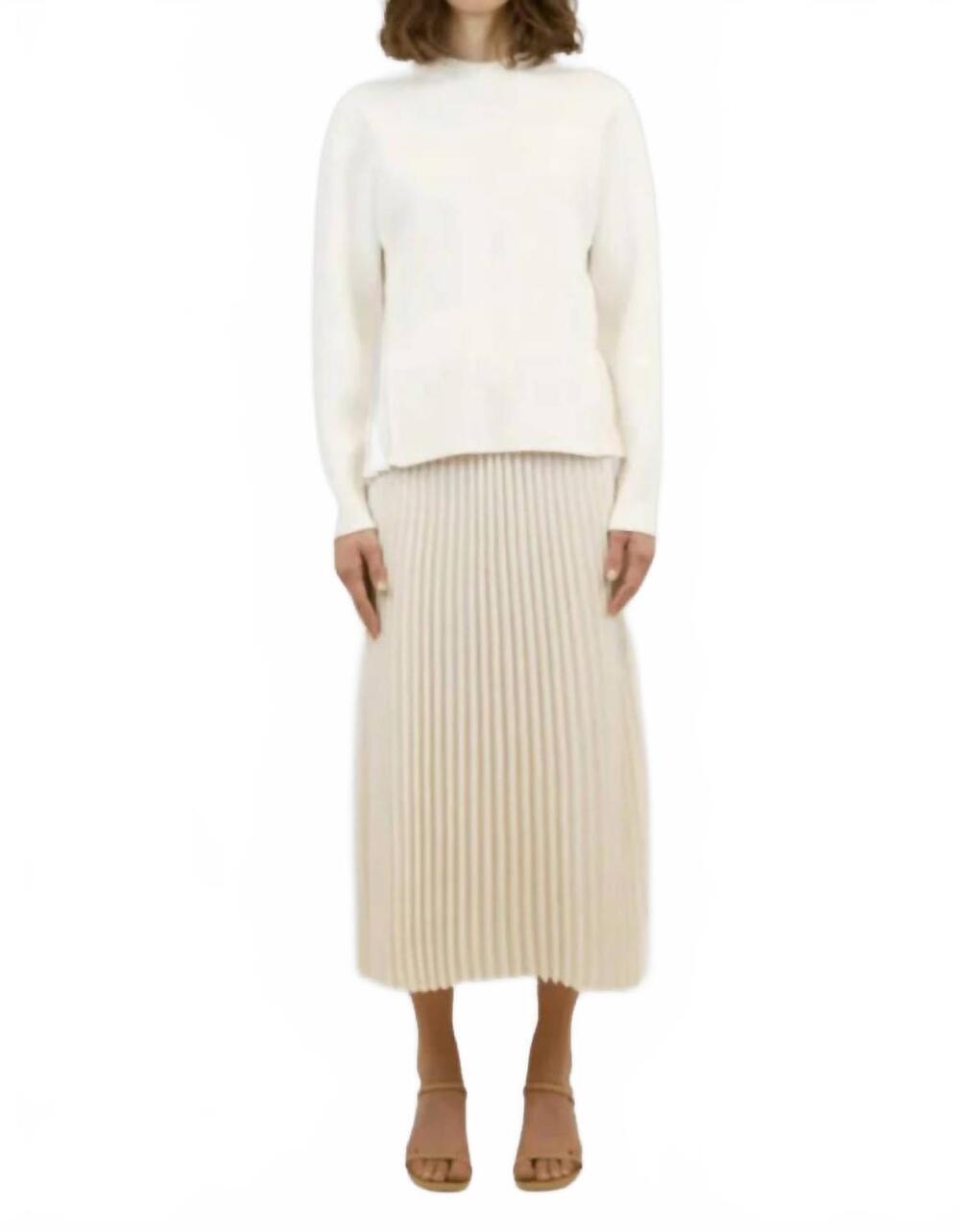 NEW SIMKHAI valor midi skirt in ivory
